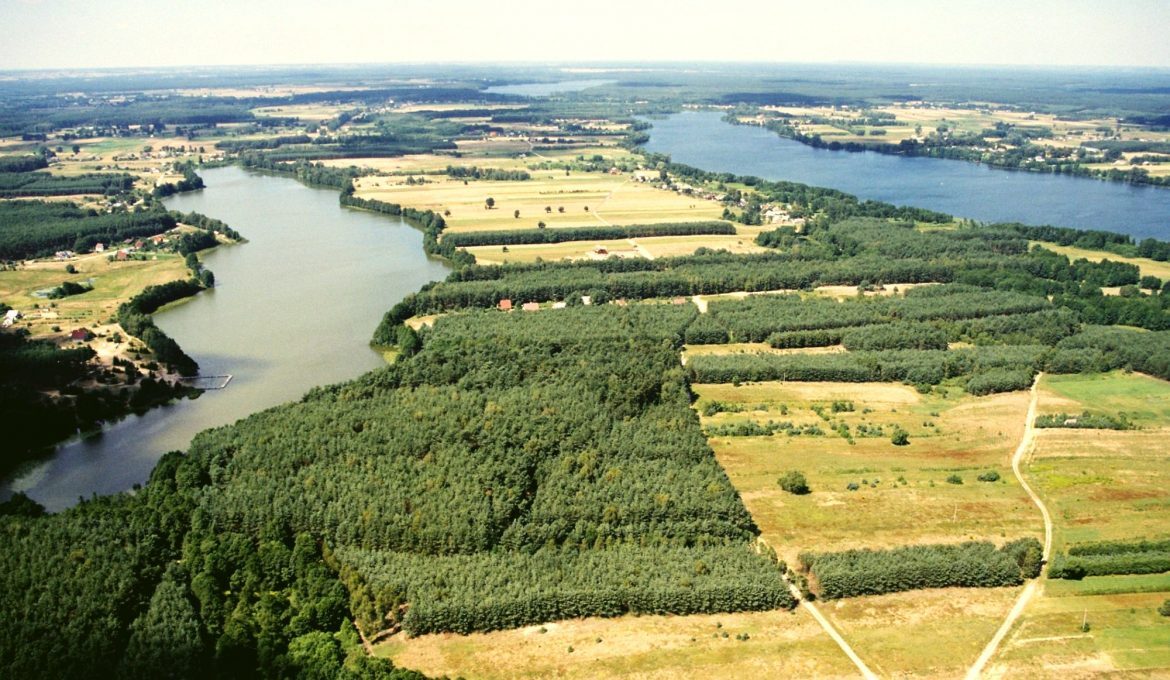 The Białe, Sumino and Lucieńskie Lakes from a bird's eye view, photo: SGTPG archive